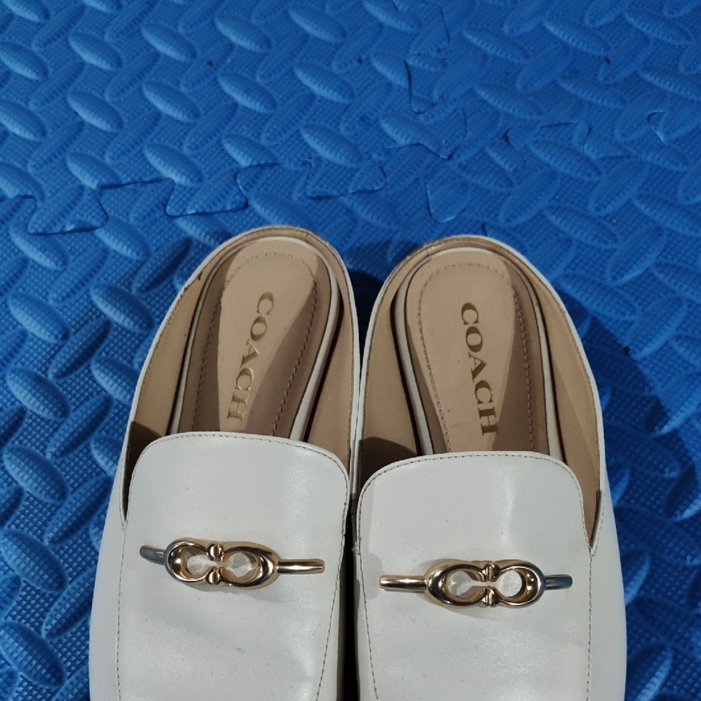 Coach Women's White Loafers